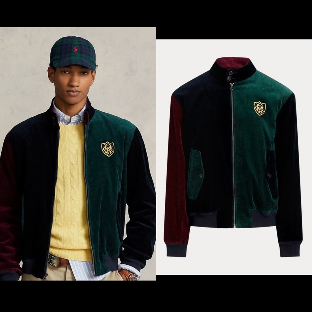 POLO RALPH LAUREN Crest Corduroy Fun Jacket Men's size M NWT